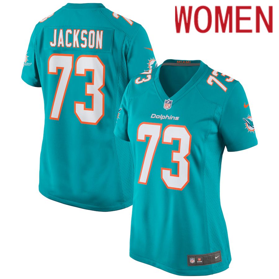 Women Miami Dolphins 73 Austin Jackson Nike Green Game NFL Jersey